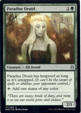 Paradise Druid 171 Uncommon War of the Spark Magic: The Gathering Near Mint picture