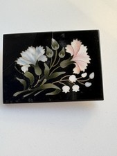 Antique Italian Pietra Dura Floral Brooch for Restoration c1880 Florentine... picture