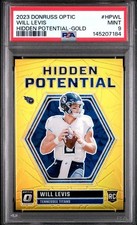 2023 PANINI DONRUSS OPTIC HIDDEN POTENTIAL GOLD #HPWL WILL LEVIS 8/10 PSA 9 picture