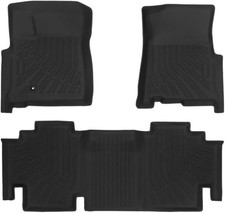 TPE Floor Mats Liners 1999-2007 Ford F250 350 450 550 Super Duty Extended Cab picture