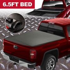 6.5FT Soft Roll-Up Tonneau Cover for 07-13 Silverado/Sierra 1500 2500HD 3500HD picture