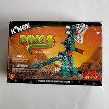 KNEX Dinos Building Set 10405 Vintage 1998 66 Pieces 3-in-1 Dinosaur Models picture