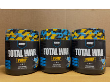 3 Pack REDCON1 TOTAL WAR PUMP Blue Lemonade Stim Free PreWorkout 30 Srv 2027 EXP picture