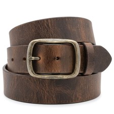 Genuine Leather Belt FULL GRAIN Solid Buffalo Heavy Duty Handmade in USA picture