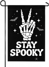 Halloween Decorations - Stay Spooky Halloween Garden Flag picture