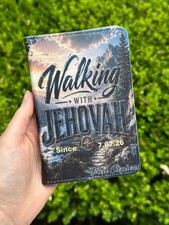 JW Mini Tract Holder - Walking With Jehovah- Personalize  picture