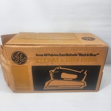 Vintage GE Steam & Dry Iron Model F62 Made in USA NEW picture
