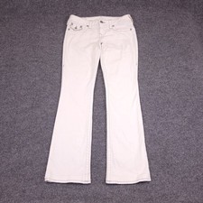 VTG True Religion World Tour Bootcut 31x31.5 Actual Sz Low Rise Back Flaps USA picture
