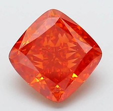 CERTIFIED 4.15 Ct Natural Orange Diamond Cushion Cut LOOSE VVS1/ 10.0 mm picture