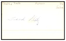 Fred Glatz Signed Index Card 3x5 Autographed 1956 Steelers 87306 picture