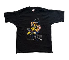 Vintage Wolverine Ghost Rider 90s Marvel T-Shirt picture
