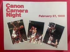 Vintage 1988 Chicago Bulls Canon Camera Night Program Michael Jordan MVP Year picture