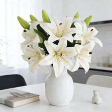 EZFLOWERY 20 Artificial Calla Lily Flowers Real Touch Latex Arrangement Bouquet picture