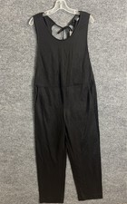 Club Monaco Women's Layerable Knit Jumpsuit Size Small Black Sleeveless New picture