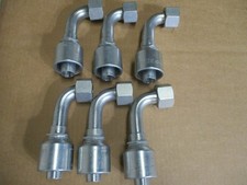 6 Pack Genuine Gates Hydraulic Hose Fittings 16G-16FJX90S 1