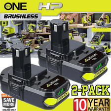 2PACK For RYOBI 18V 4.0Ah P108 High Capacity Battery 18Volt Lithium-Ion One Plus picture