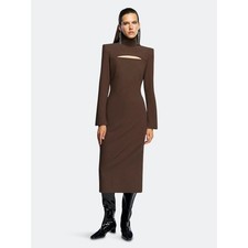 Nocturne Mock Neck Cutout Midi Dress | NWT Size XS picture