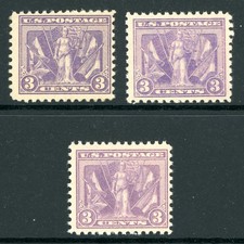 USA 1919 Victory 3¢ USA 1919 Victory 3¢ Violet, Red Violet, D Scott #537 MNH M79 picture