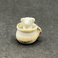 Vintage Japan Porcelain Fairing Pig Chamber Pot Figurine Morning Exercise picture