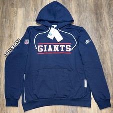Nike Authentic New York Giants Standard Issue Hoodie Sideline Alt Throwback Navy picture