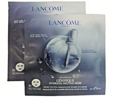 2X LANCOME FULL FACE Advanced Genifique Hydrogel Melting Mask Infused W/Serum picture