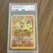 1999 Pokémon Game Charizard 4/102 Holo Rare PSA 4  picture