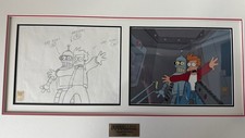 FUTURAMA Space Pilot 3000 1 Of 1 Animation Cel, Extremely Rare picture