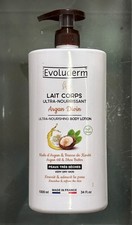 2-Pk Evoluderm ~ Argan Oil  Shea Butter ULTRA NOURISHING BODY LOTION French Made picture