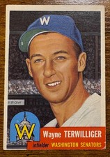 1953 Topps #159 Wayne Terwilliger - Washington Senators picture