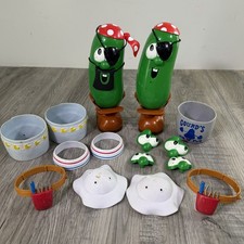Vintage VeggieTales Dress-up Mix Up Larry The Cucumber Fisher Price Lot Of 2  picture
