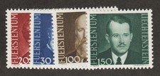 1943 Liechtenstein Furstentum Sc #188-91 - Dignitaries. MNH set Est$8.00 picture