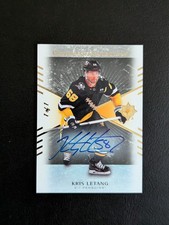 2025-26 Upper Deck Ultimate Collection Kris Letang Black Auto 1 of 1 Card picture