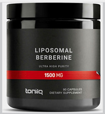 Toniiq Liposomal Berberine 1500mg Enhanced Absorption Capsules 90ct picture