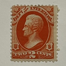 RARE 1873/1879 U.S. MINT MH OG STAMP #O16 OR O97, ANDREW JACKSON picture