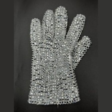 Rare Michael Dance King of Handmade Rhinestone Glove for Collection Impersonator picture