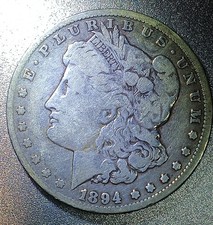 *1894-O Morgan Silver Dollar VF picture