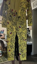 Pokémon Pikachu Yellow All-Over Print One Piece Long Sleeve Pajamas picture
