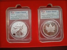 2019 Canada $5 Silver Maple Leaf Modified PR Pride of Two Nations PR70 picture