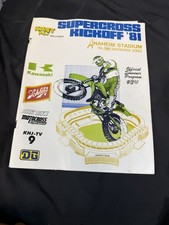 Vintage 1981 Supercross Kickoff Anaheim Stadium Official Souvenir Program picture