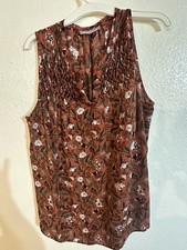 Rust-red floral blouse by the brand Daniel Rainn in a size 2X. picture