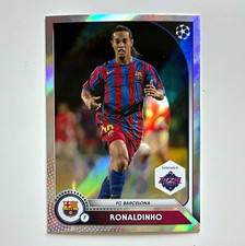 Topps 2025 Shanghai Ruika Card Show Ronaldinho FC Barcelona #16 Foil UCL picture