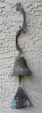 PAOLO SOLERI Cosanti Arcosanti BRONZE Wind Chime BELL Rustic Metal VTG Patina picture