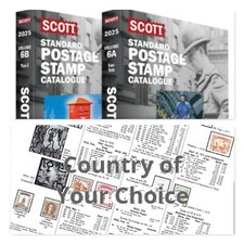 Country Pages from 2025 Scott Standard Postage Stamp Catalog 6A-6B FREE US SHIP picture