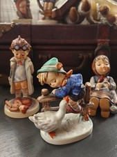 Lot Goebel Hummel Figurines Doctor, Happy Pastime, Barnyard Hero. 3