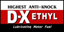 DX, D-X Gasoline with Ethyl, Motor Fuel NEW Sign 18x36