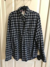 Relwen Plaid midweight Flannel Blue Men’s XL picture