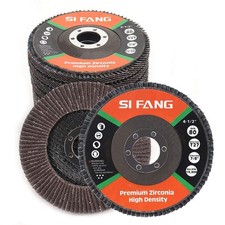SI FANG 80 Grit Flap Discs 4 1/2 inch for Angle Grinder 10 Pack Type 29 | Alu... picture