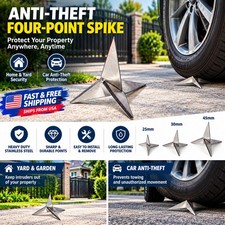 200Pcs Tire Puncture Spikes Heavy Portable Duty Carbon Steel Triangle RoadSpike↧ picture