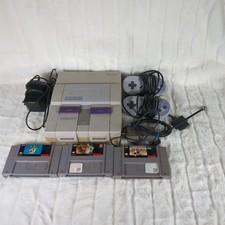 Super Nintendo Console Bundle With Super Mario World (Tested/Wires Included)  picture