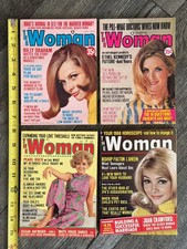 THE WOMAN Magazine 1967 Oct 1968 Jan 1969 Jan Oct Vintage Womens Magazine 1960's picture